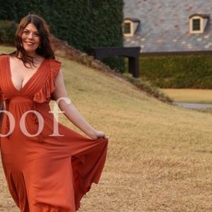 Baltic Born Jennifer Deep V Maxi Dress